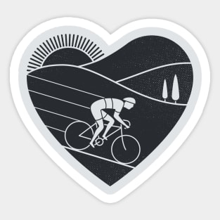 Love Cycling Sticker